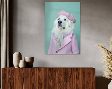 Great Pyrenees dog by Poster Art Shop