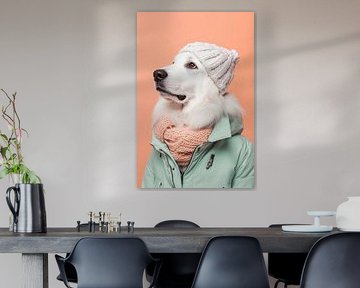 Great Pyrenean Hound by Poster Art Shop