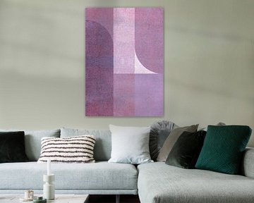 TW Living - Abstract art HANNA aubergine van TW living