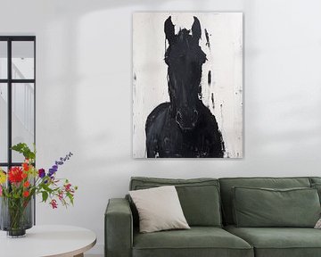 Black Beauty Pferd | Acryl