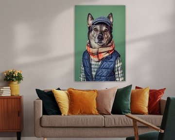 Elkhound by Poster Art Shop
