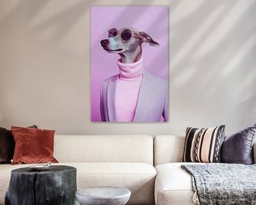 Italiaanse windhond van Poster Art Shop