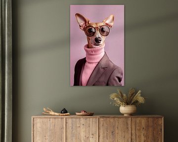 Italiaanse windhond van Poster Art Shop