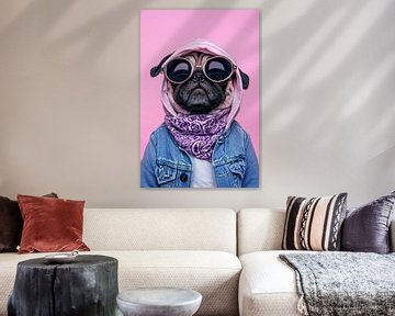 Pug by Poster Art Shop