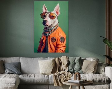 Miniature Bull Terrier by Poster Art Shop