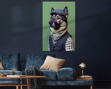 Chien d'élan norvégien sur Poster Art Shop