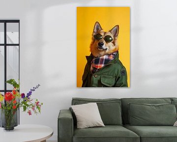 Norwegian Buhund by Poster Art Shop