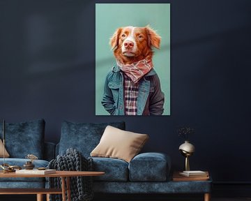 Nova Scotia Eendrijvende Retriever van Poster Art Shop