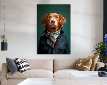 Nova Scotia Eendrijvende Retriever van Poster Art Shop