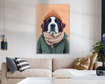 Saint Bernard by Poster Art Shop