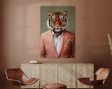 Der elegante Tiger im Anzug von Poster Art Shop