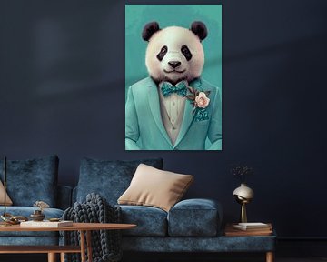 Eleganter Panda im Anzug von Poster Art Shop