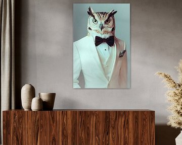 Elegantie in een uilenpak van Poster Art Shop