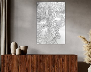 Vloeiende lijnen en vormen van Poster Art Shop