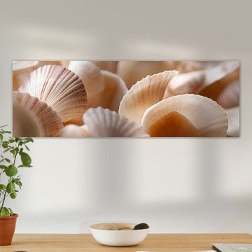 Shells in soft colours by Poster Art Shop