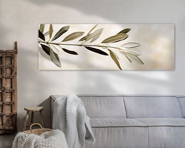 Olijftak in zachte kleuren van Poster Art Shop