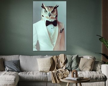 Elegantie in een uilenpak van Poster Art Shop