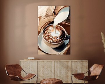 Kunstig koffiegenot van Poster Art Shop