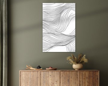 Vloeiende lijnen en vormen van Poster Art Shop