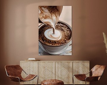 Kunstig koffiegenot van Poster Art Shop