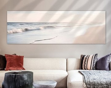 Rust en stilte op een prachtig strand van Poster Art Shop
