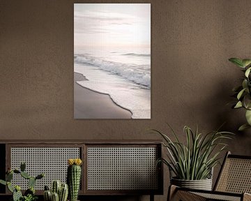 Gentle waves on the morning beach by Poster Art Shop