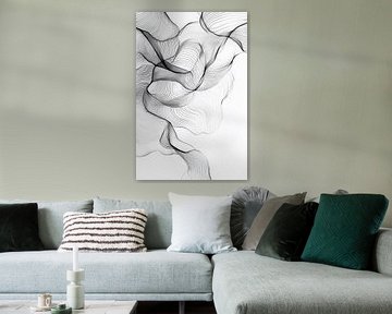Black waves of harmony by Poster Art Shop