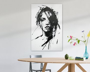 Black brushstrokes of the soul by Poster Art Shop