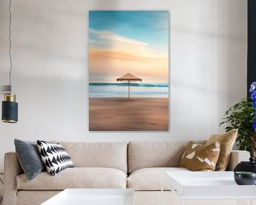Beach tranquillity at sunset by Poster Art Shop