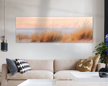 Strandlandschap in het avondlicht van Poster Art Shop