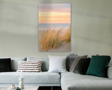 Strandgras in zacht licht van Poster Art Shop