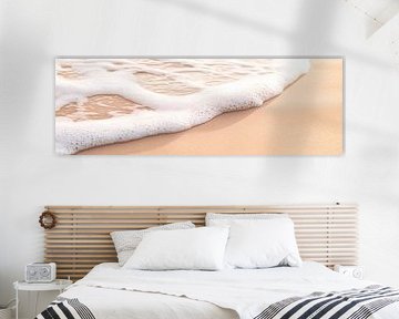 Vagues de plage et sable doux sur Poster Art Shop