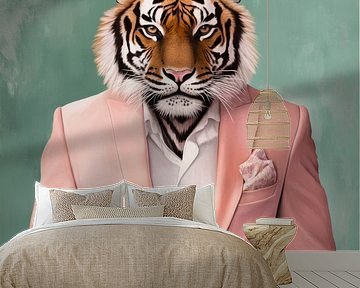 Tiger in a suit: stylish and wild by Poster Art Shop