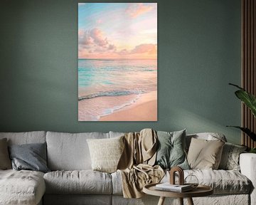 Traumhafte Strände bei Sonnenuntergang von Poster Art Shop