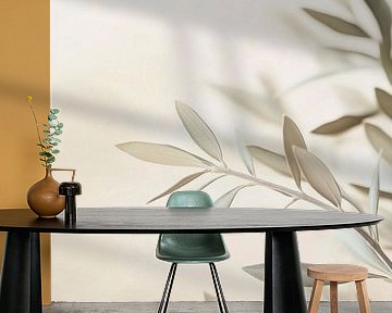 Fijne bladeren in zacht licht van Poster Art Shop