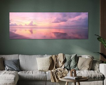 Betoverende avondsfeer aan zee van Poster Art Shop