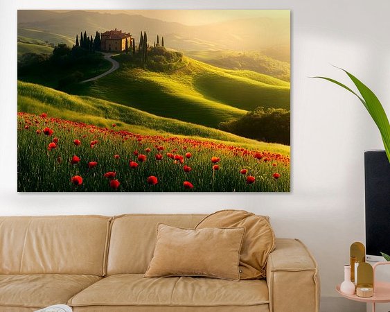 Example of the artwork in a room