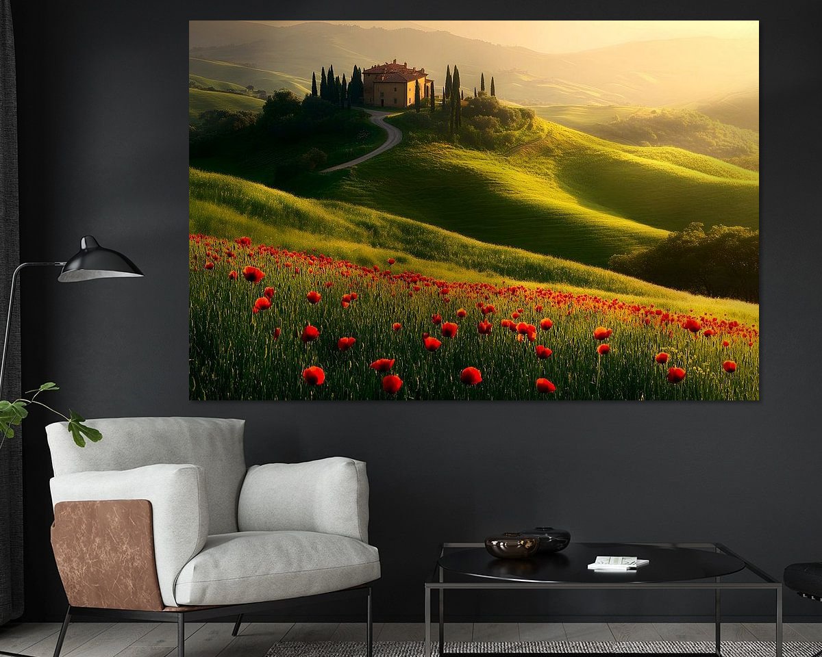 Example of the artwork in a room