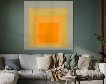 josef albers - Hommage an das Quadrat, silber, grau, gold, gelb