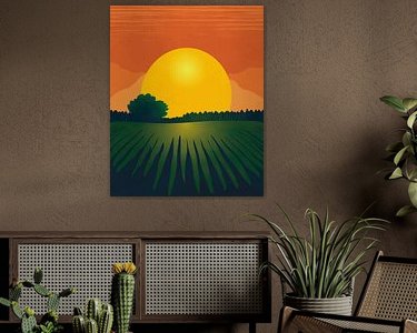 Example of the artwork in a room