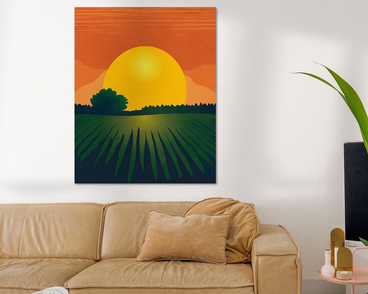 Example of the artwork in a room