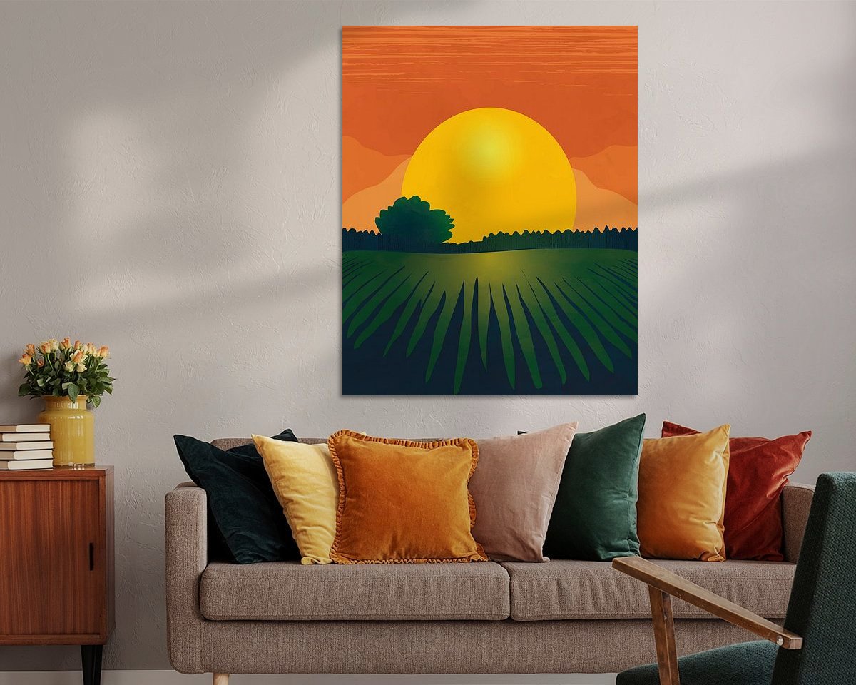 Example of the artwork in a room