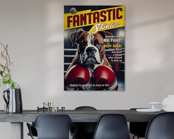 Example of the artwork in a room