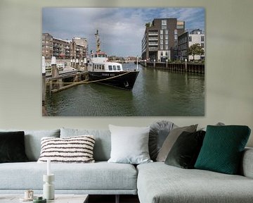 Riedijks Haven in Dordrecht (kleur) van Rick Van der Poorten