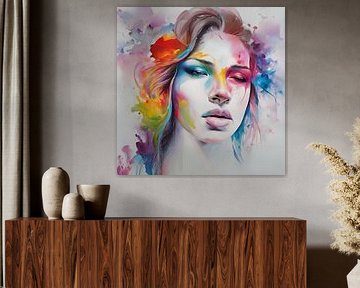 Frauen schlafen und denken malen von ComfortQ