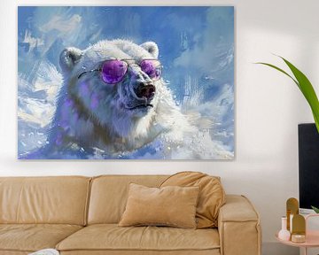 IJsbeer Kunst | Polar Swag van Blikvanger Schilderijen