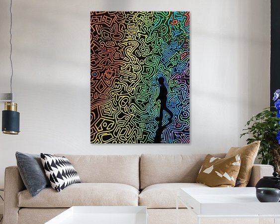 Example of the artwork in a room