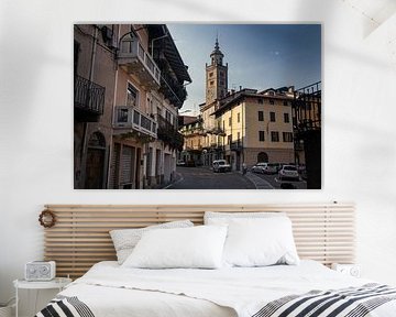 Masserano, horizon du soir, Biella, Italie
