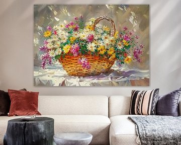 Mandje vol Bloemen no.1 van ByNoukk