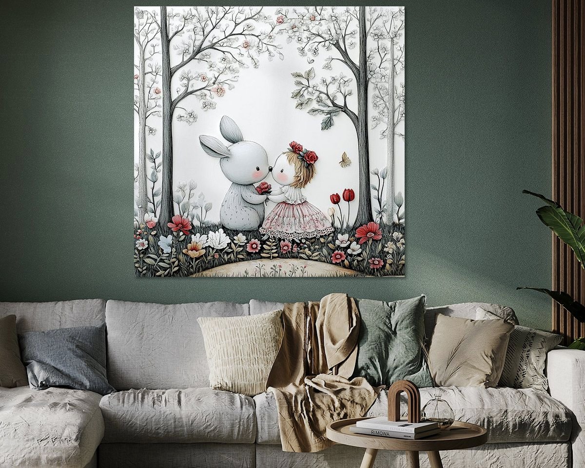 Example of the artwork in a room